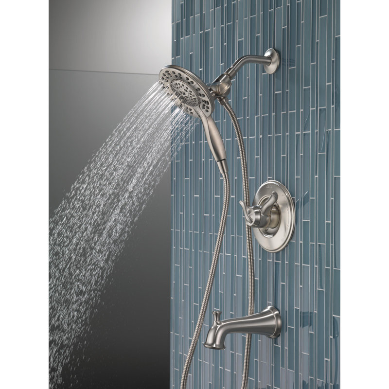 Linden 17 Series Dual-Function Tub Shower Faucet Set, In2ition Shower Handle Trim Kit, Brushed Nickel