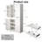 Spacious Fluted Kitchen Pantry Hargett with 3 Keyboard Drawers and 6 Adjustable Shelves, Perfect for Versatile Storage in Multiple Rooms-1568691319