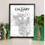 Calgary City Map - Single Picture Frame Print-339018506