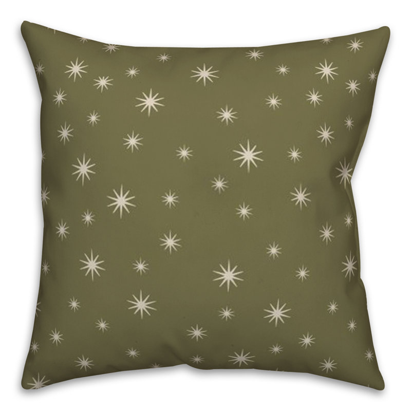 Geometric Throw Pillow, Green