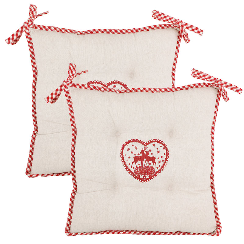 Stag with Ties Chair Pad Cushion