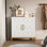 Armoire d'appoint 32 "avec garniture dorée