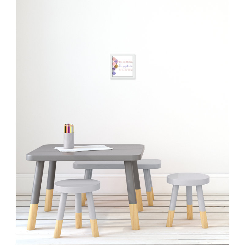 Être solide 1, H 9 po x l 9 po x P 1,19 po, Encadré de boîte blanc
