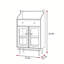 Armoire d'appoint moderne et antique