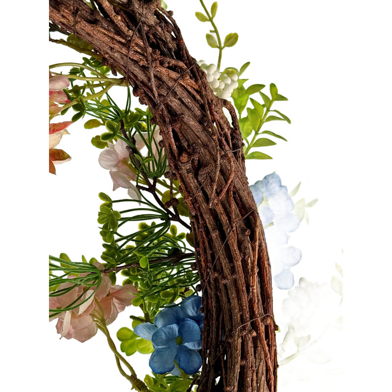 Wreath 22 Inch Artificial Spring Floral