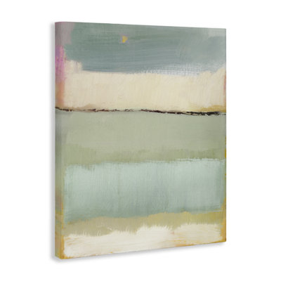 Abstract Aqua Gradients Canvas, design by Caroline Gold