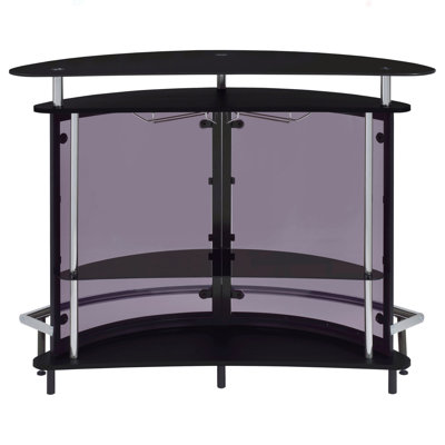 Freestanding Glass Top Home Bar Wine Cabinet