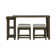  Gertraute 3 Piece Console Table Set w/ 2 Upholstered Stools