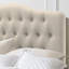 Tête de lit capitonnée et capitonnée, tête de lit en bois massif avec pieds en bois, tête de lit à hauteur réglable de 34 po à 43 po, tête de lit en tissu au design moderne-1535935632-1510089805