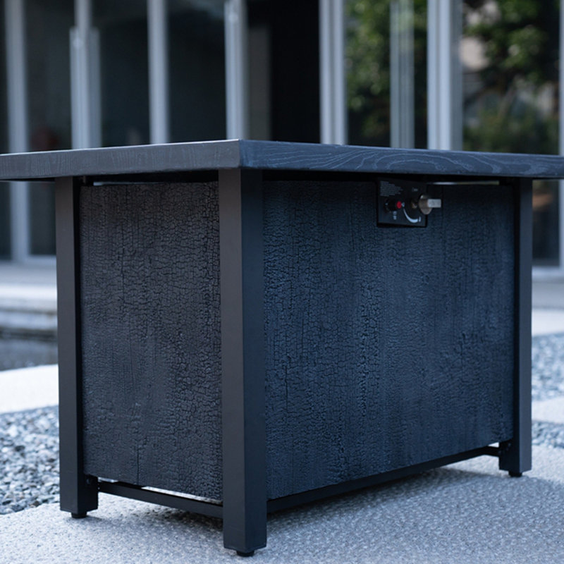 Table de foyer d'extérieur au gaz propane de l 44 po x H 25 po - 50 000 BTU Processus de sculpture résistant aux températures élevées pour des matériaux écologiques avec l'effet du grain de charbon