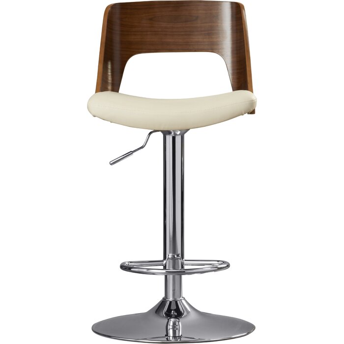 Corrigan Studio® Swivel Adjustable Height Bar Stool & Reviews | Wayfair