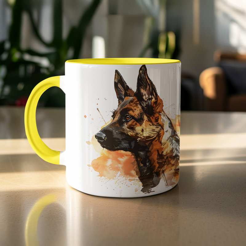 Mug, 1, Yellow