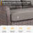 Fiorillo 8-Piece Outdoor Wicker Patio Conversation Set With Cushions/2 Swivel Chairs And 2 Lounge Chairs-1898181327