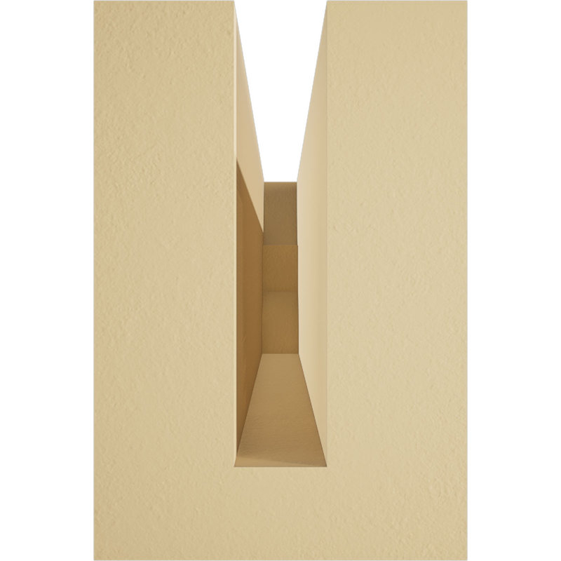 Ridgewood Signature Urethane Rafter Tail, Primed Tan, 6" H x 30" W x 4" D