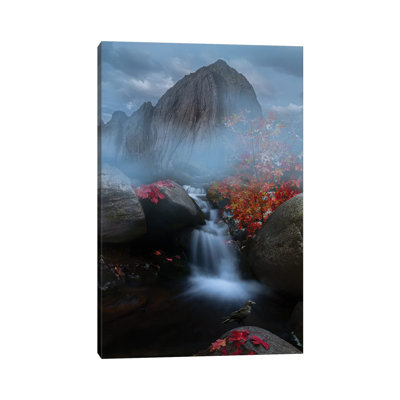 Fog Hill by Simoon - Wrapped Canvas Painting