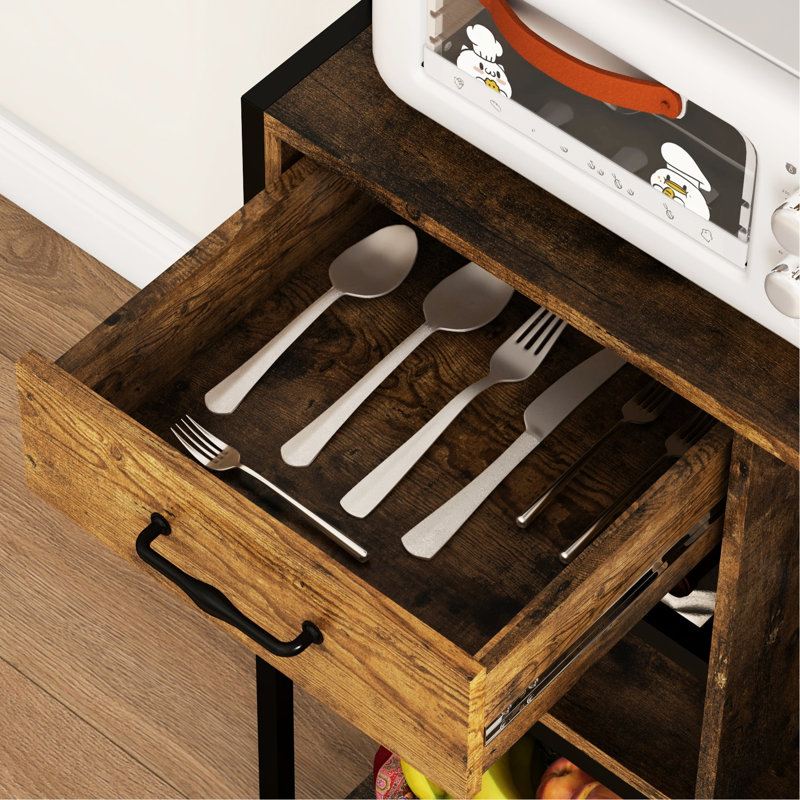 Tablette rustique pour bouteilles de vin brun