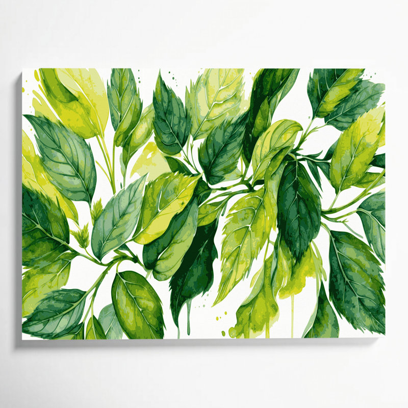 Art mural sur toile Botanical, H 12 po x l 18 po