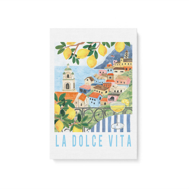 Imprimé La Dolce Vita, H 30 po x l 20 po