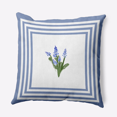 Floral Reversible Throw Pillow