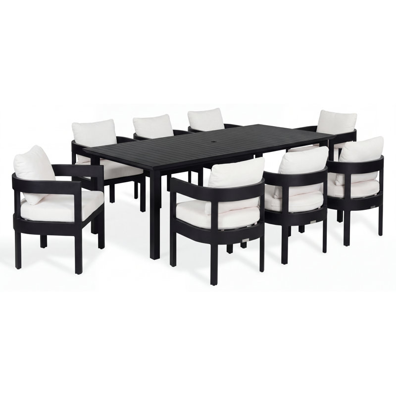 Ensemble de table de salle à manger 90 pouces et 8 chaises Everlee