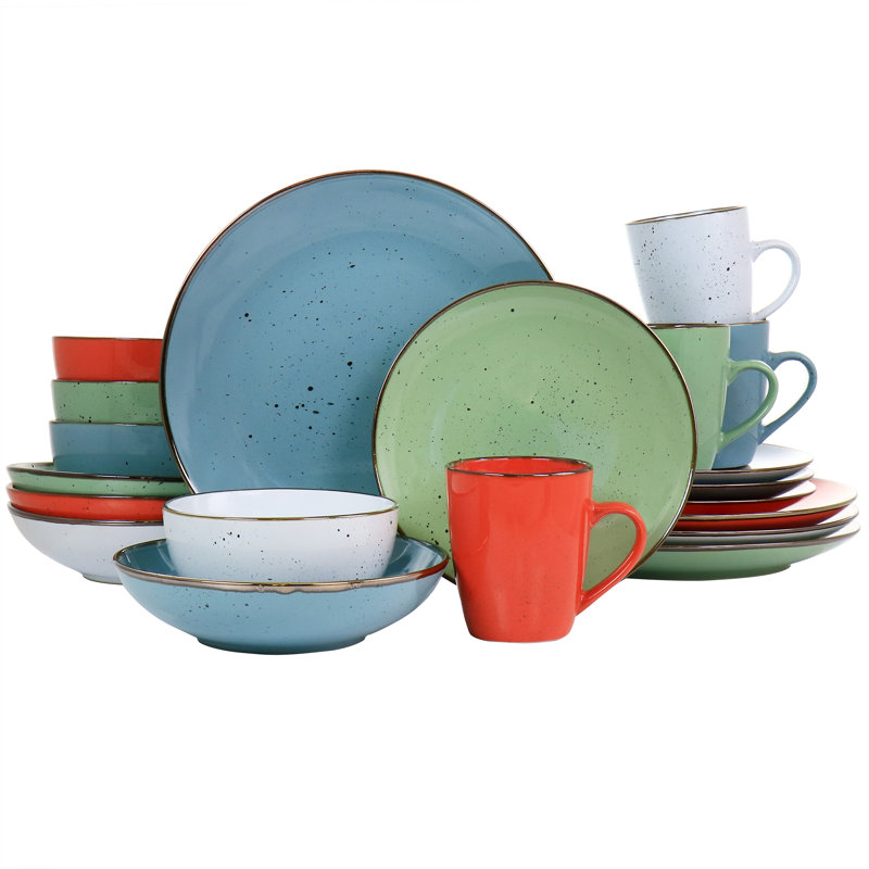 Edlingham Stoneware Dinnerware Set 20 Piece - Service for 4