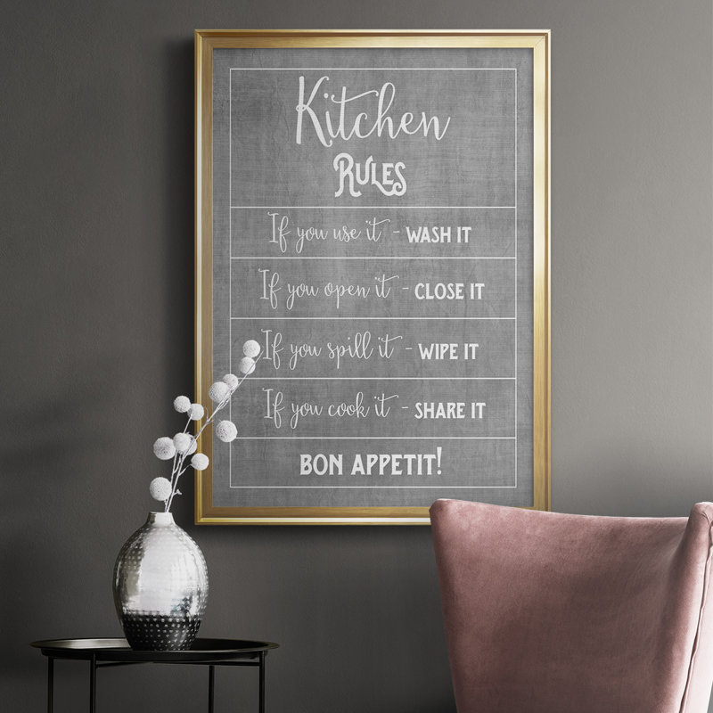 " Bon Appetit ", Gold, 42.5" H x 30.5" W x 1" D