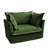 Armchair With 1 Deep Seat, 2 Toss Pillows & Washable Covers Comfy Big Back Cushion, --2051184831