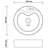 vidaXL Luxury Wash Basin with Overflow Matt 14.2x5.1" Ceramic-882444456