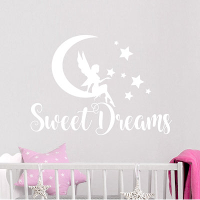 Décalcomanie murale lune rêves