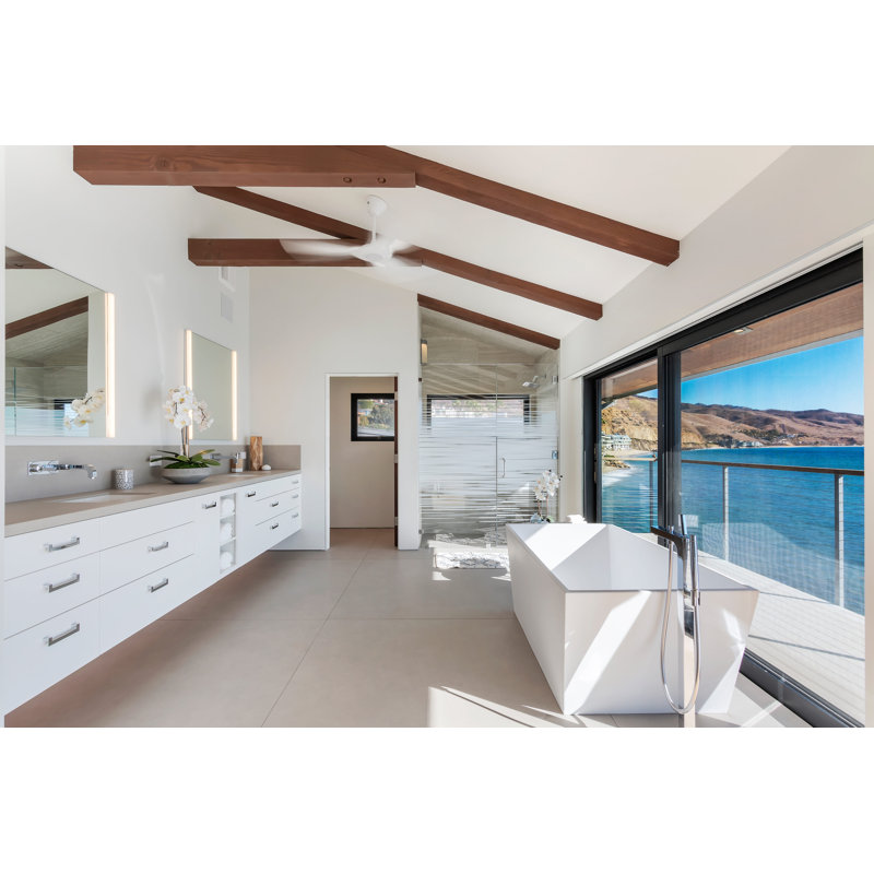 Bellevue 60'' L Soaking Bathtub, Glossy White