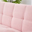 Chaise d'appoint touffetée en tissu Teddy de 35,5 po de largeur Yanelys-1895094447-1895094444