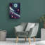 Art mural sur toile tendue - Art mural Wumples «Cosmic planets» pour le salon, la chambre à coucher ou le bureau - 16 x 24