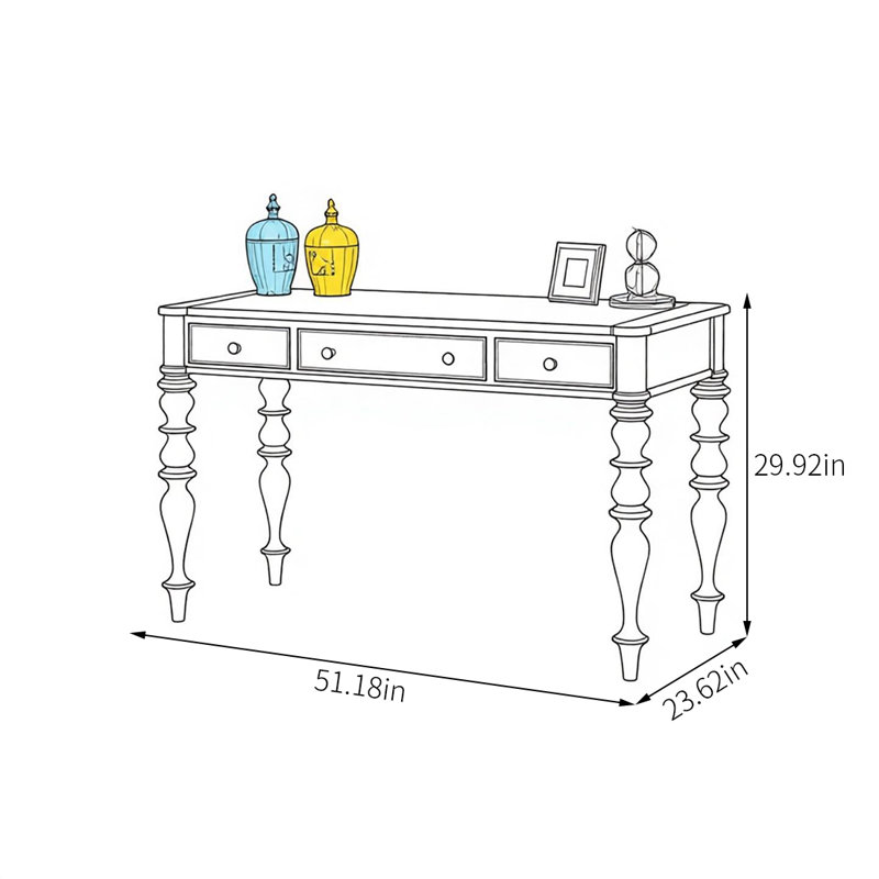 Simple and elegant American-style console table