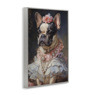 Regal Frenchie Victorian Era, estampe numérique, design par Wumples