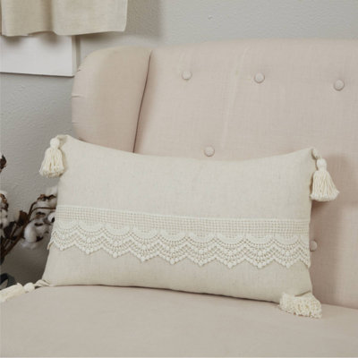 Cotton Blend Reversible Pillow Cover