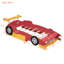 Lit plateforme simple pour voiture de course rouge avec roulettes, contreplaqué de haute qualité et rails latéraux pour plus de sécurité, expérience de sommeil confortable, taille 98,7 po x 41,7 po 26,5 po, assemblage nécessaire-472219268