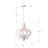 Cottage Geometric Distressed Wood Chandelier, 3-Light Farmhouse Wood Ceiling Light