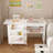 4-in-1 Folding Sewing Table with Lockable Wheels