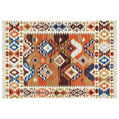 Shelstead Southwestern Wool Hand Woven Area Rug
