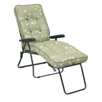 Angelette 118cm Long Reclining Single Chaise with Cushions