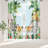 2Pcs Safari Animal Curtains Rod Pocket Mount Tropical Jungle Zebra Tiger Lion Giraffe Elephant Pattern Polyester Light Filtering Window Treatment for Living Room Bedroom Nursery Home Decor-216431519