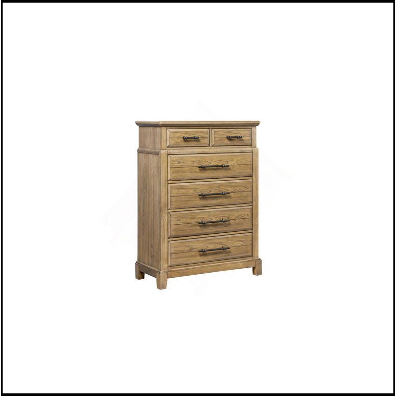 Commode 6 tiroirs - Finition caramel