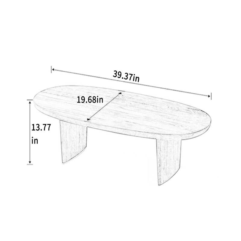 Hurff, 13.77" H x 39.37" L x 19.68" W, Burlywood