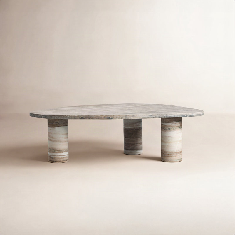 Zion Marble Coffee Table, White