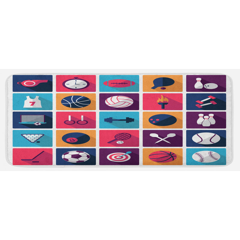 Modern & Contemporary Polyester Kitchen Mat