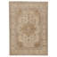 Hand Knotted Wool Area Rug in Gold
