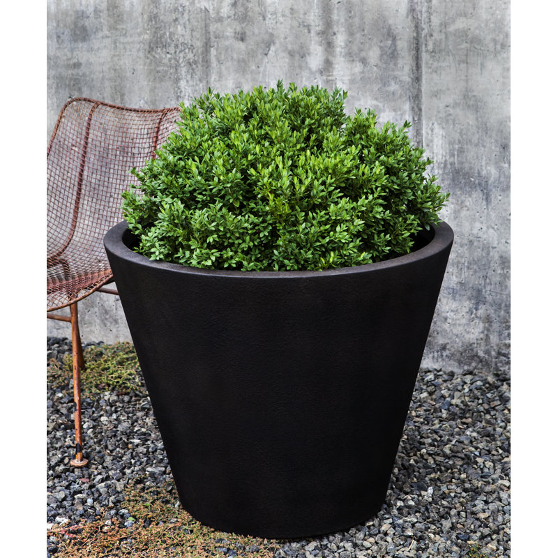 Davos Handmade Planter, Nero Nuovo, 24" H x 30" W x 30" D