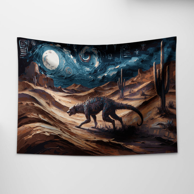 Tapisserie murale Chupacabra Southwestern Animals 14, 51 po x 60 po