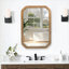 Armoire murale en bois avec miroir