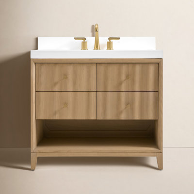 Momo Oak Single Bathroom Vanity